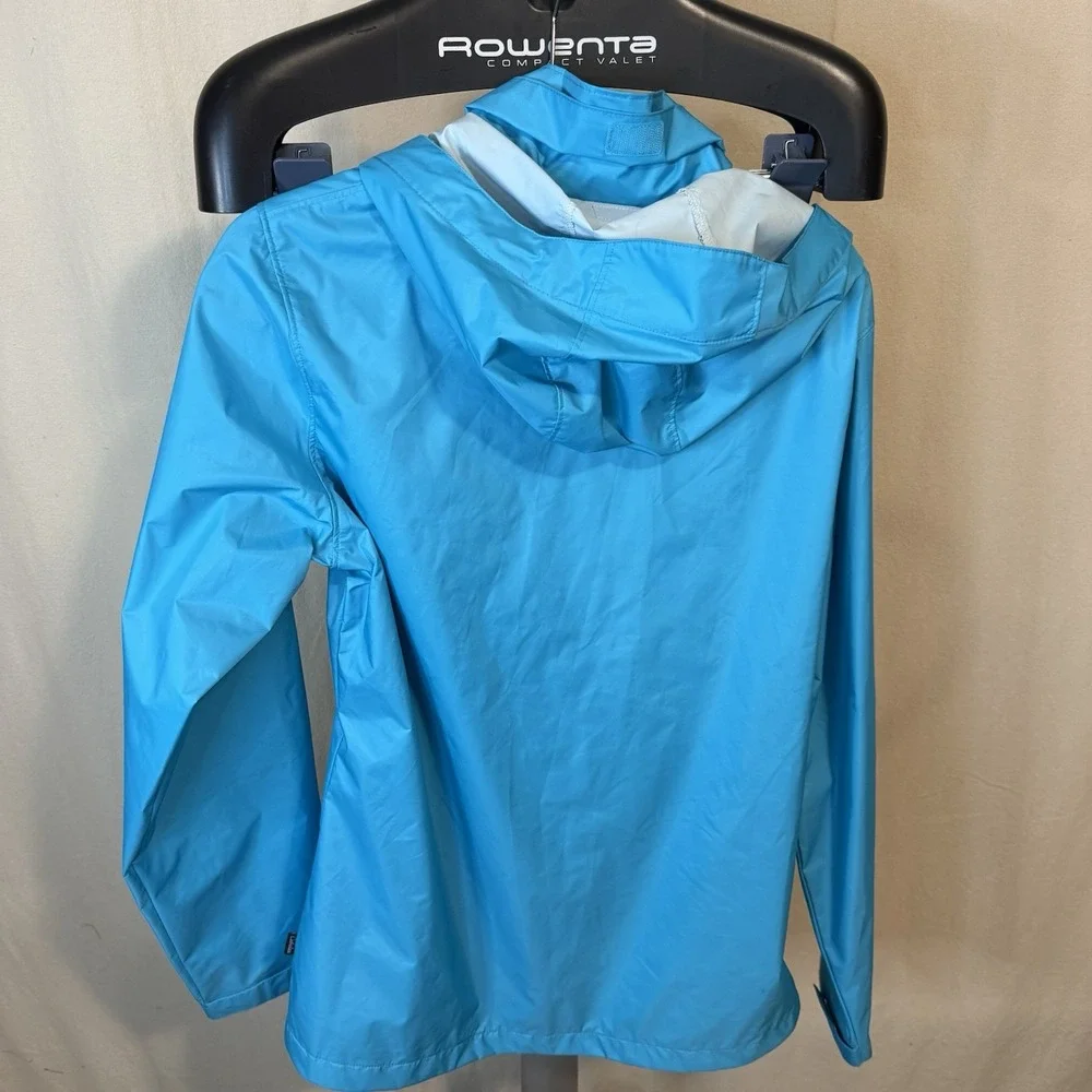 Cabela's 4most Repel Women's Blue Zip Hooded Windbreaker with Zip Pockets Size L